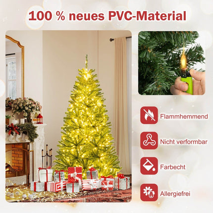 180 cm Artificial Christmas Tree with 700 LED Lights