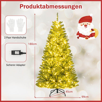 180 cm Artificial Christmas Tree with 700 LED Lights