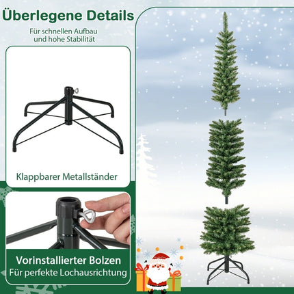 180 cm Artificial Christmas Tree with LED Lights