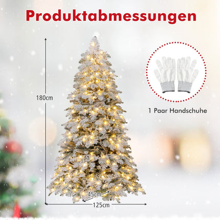 180 cm Artificial Christmas Tree with LED Lights
