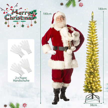 180 cm Artificial Christmas Tree with LED Lights