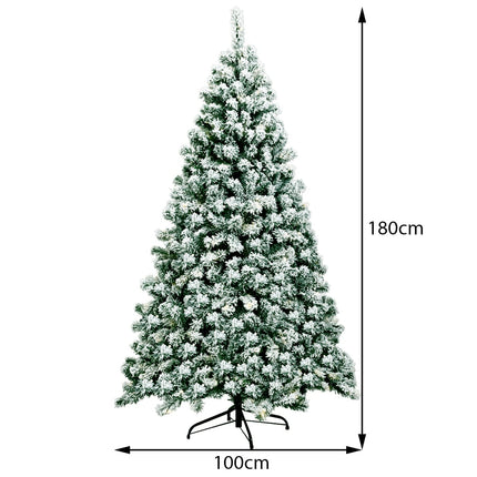 180 cm Artificial Christmas Tree with LED Lights