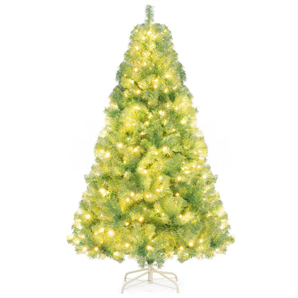 180 cm Artificial Christmas Tree with LED Lights, Green