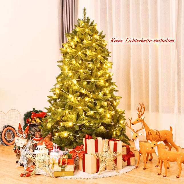 180 cm Artificial Christmas Tree with PVC Needles, Green