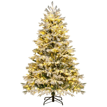 180 cm Artificial Christmas Tree with Snow & 350 LED Lights