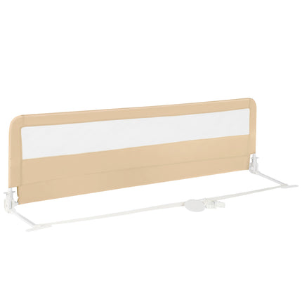 180 cm Folding Bed Rail with Safety Straps, Beige
