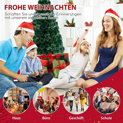 180 cm artificial fiberglass Christmas tree with lighting