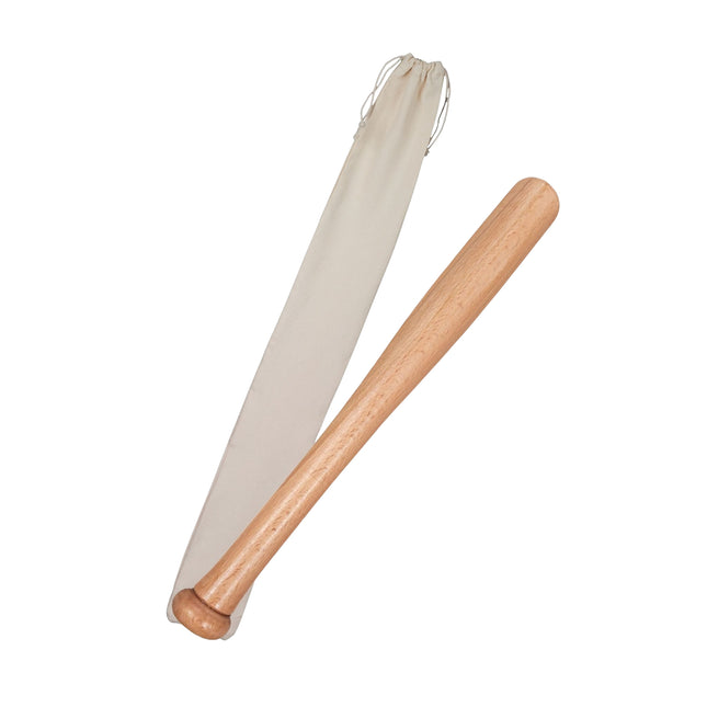 18-Inch Wooden Baseball Bat with Jute Bag