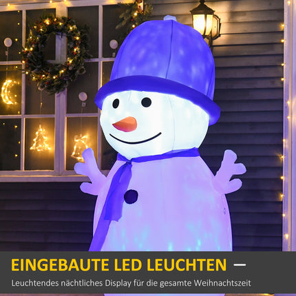Inflatable Snowman, 6ft, LED Lights, Christmas Grass Decor