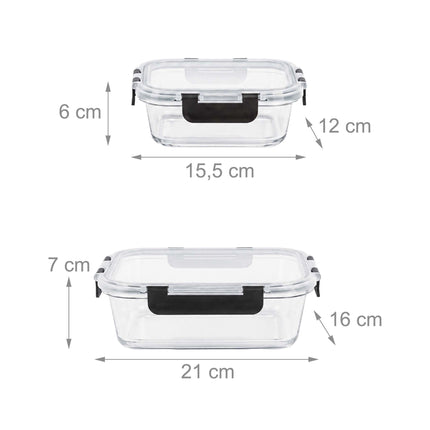 18-Piece Glass Food Storage and Preserving Jar Set