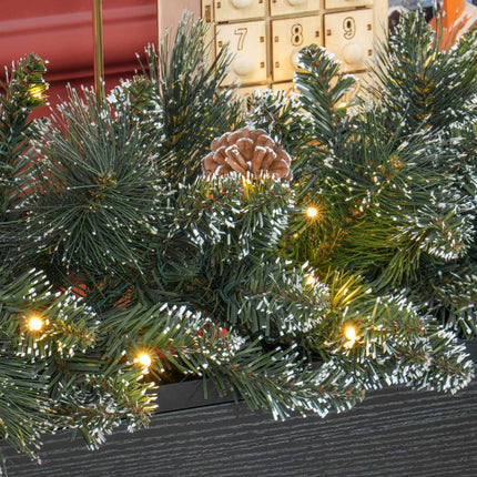 1.8m Artificial Christmas Garland with LED Lights