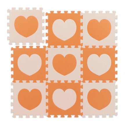 18-piece puzzle mat heart