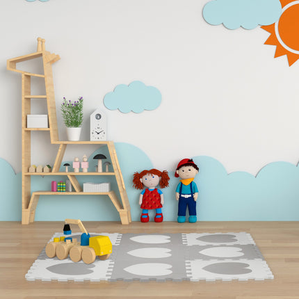 18-piece puzzle mat heart