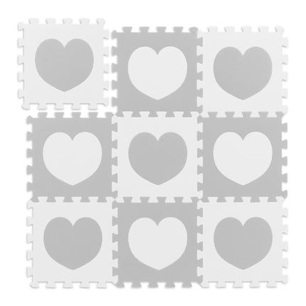 18-piece puzzle mat heart