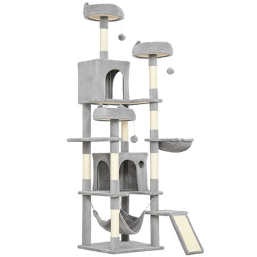 192 cm Cat Tree Tower with Hammocks and Sisal Posts
