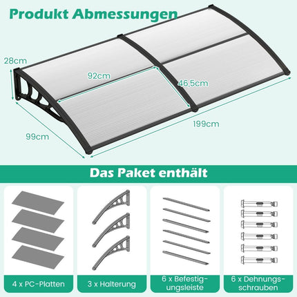 199 x 99 cm canopy for front door canopy front door canopy desk canopy transparent