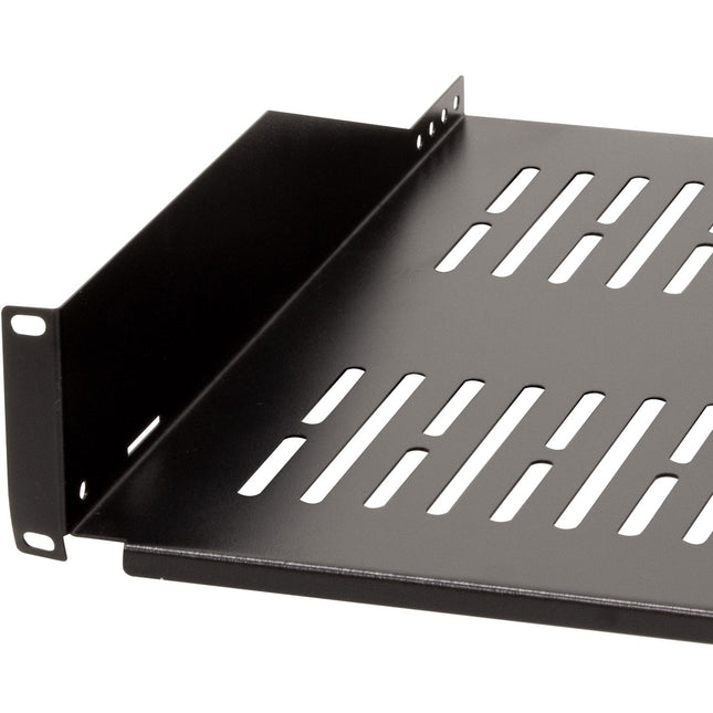 19" shelf 2U 440 x 406 mm max 25 kg Black