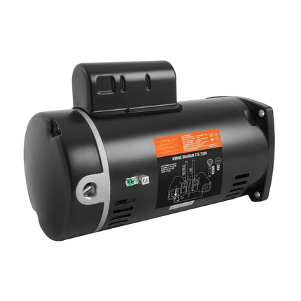 1 HP Pool Pump Motor, 56Y, 115/230V, 3450 RPM CCW