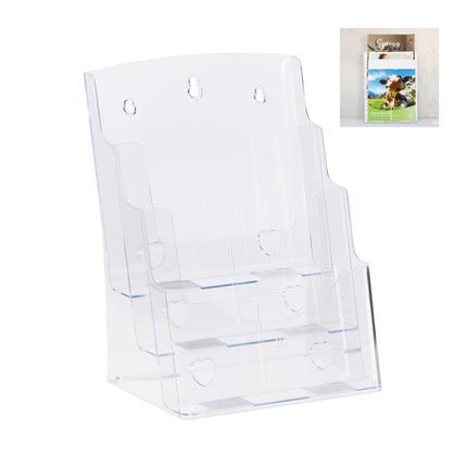 1 pc. Prospectus holder DIN A4 3 tier