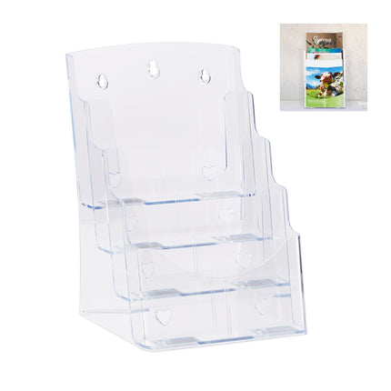 1 pc. Prospectus holder DIN A4 4 tier