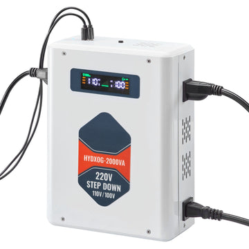 2000VA Step-Down Voltage Converter 220V to 110V, USB, LCD