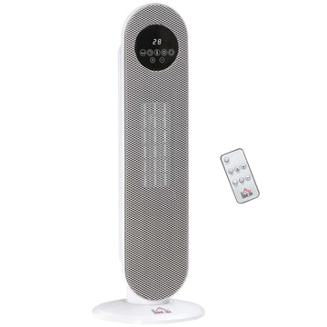 2000W Ceramic Heater with Remote, Oscillation, Timer