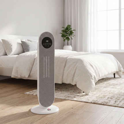 2000W Ceramic Heater with Remote, Oscillation, Timer