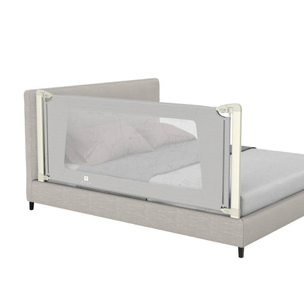 200 cm bed rail height adjustable bed guard with connection accessories gray