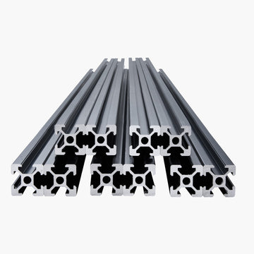 2020 T-Slot Aluminum Extrusion, 10-Pack 1000mm Black