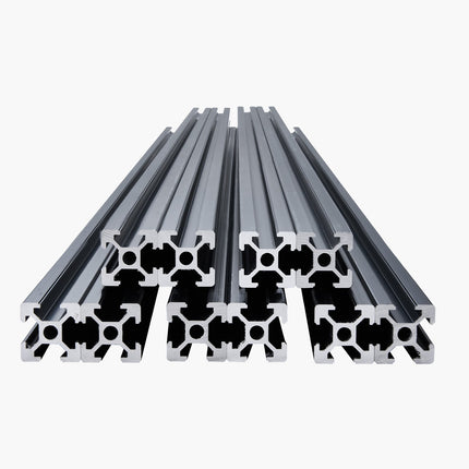 2020 T-Slot Aluminum Extrusion, 10-Pack 1500mm Black