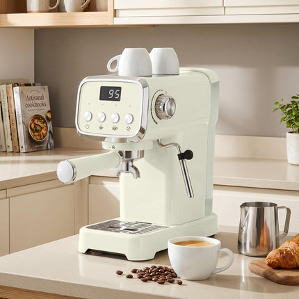 20 Bar Espresso Machine with Milk Frother, 1.2L Tank