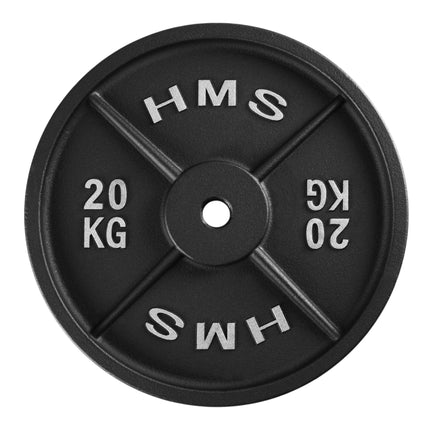 20 Kg Cast Iron Weight Plate, 31 mm Hole, Black