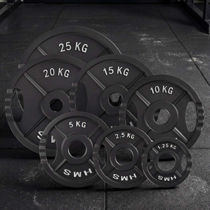 20 Kg Olympic Weight Plate, Black Cast Iron