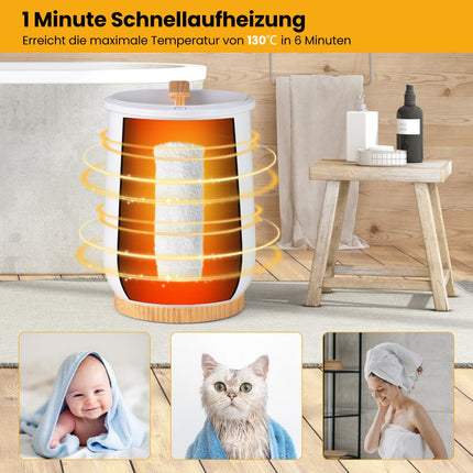 20L Heated Towel Warmer with LED Display & Timer