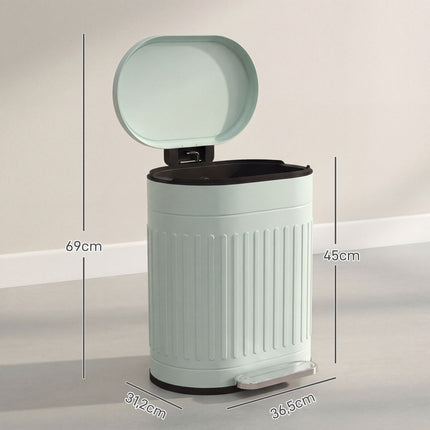 20L Metal Pedal Bin, Soft-Close, Removable Inner Bucket