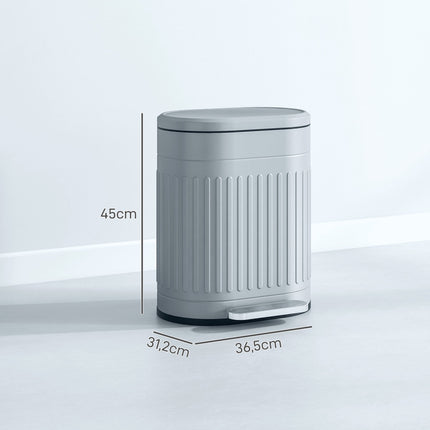 20L Metal Pedal Bin, Soft-Close, Removable Liner