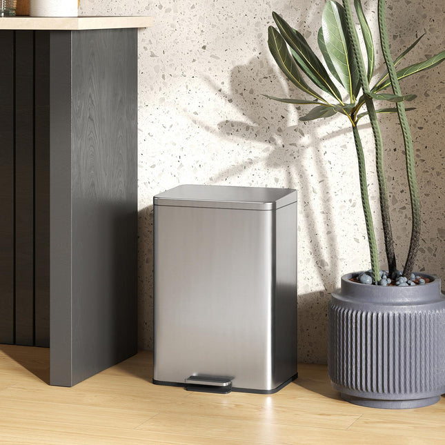 Pedaalemmer 20L met soft-close deksel, uitneembare binnenemmer