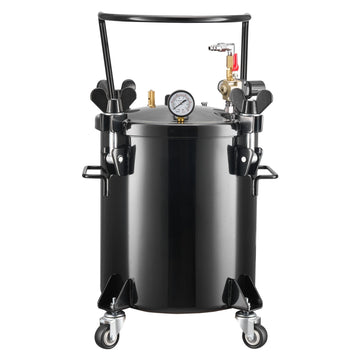 20L Pressure Pot Tank, Steel, 3 Quick-Connect Couplers