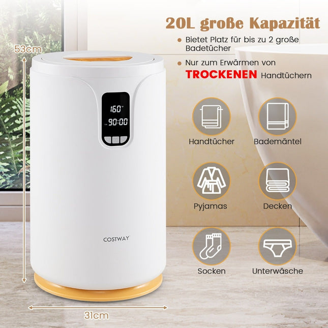 20L Towel Warmer Bucket with LED Light, Fast Heating