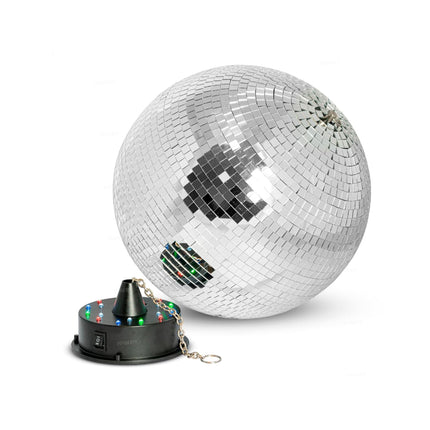 20 cm Disco Ball with Motor and LED Lights