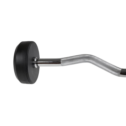 20 kg Rubber Coated Curl Bar – Gym Equipment