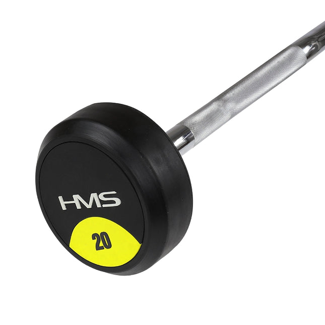 20 kg Rubber Coated Curl Bar – Gym Equipment