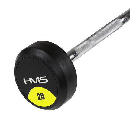 20 kg Rubber Coated Curl Bar – Gym Equipment