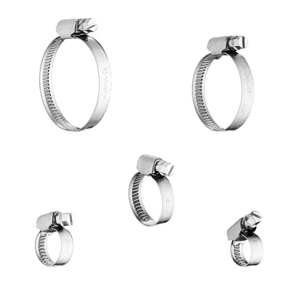 20x Set Stainless Steel Hose Clamps