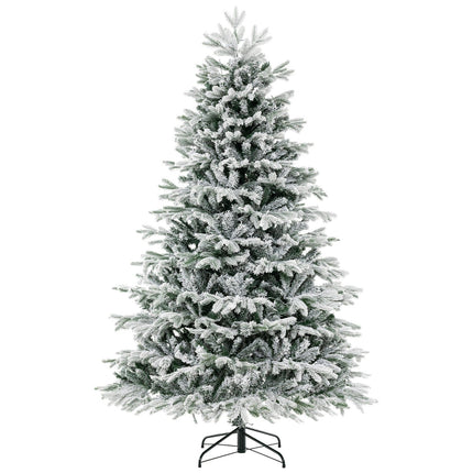 210 cm Artificial Christmas Tree with Snow and 450 LEDs