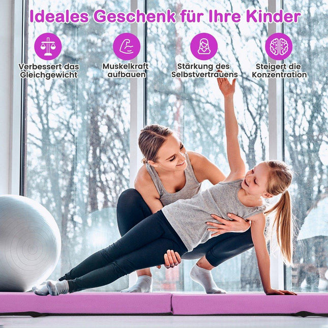 210 cm balance beam gymnastics beam foldable gymnastics beam non-slip balance beam up to 73 kg purple