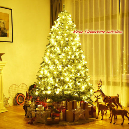 225 cm Artificial Christmas Tree, PVC Needles, Green