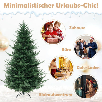 240 cm Artificial Christmas Tree with 450 LED Lights