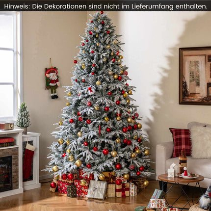 240 cm Snow-Flocked Artificial Christmas Tree, 460 LEDs