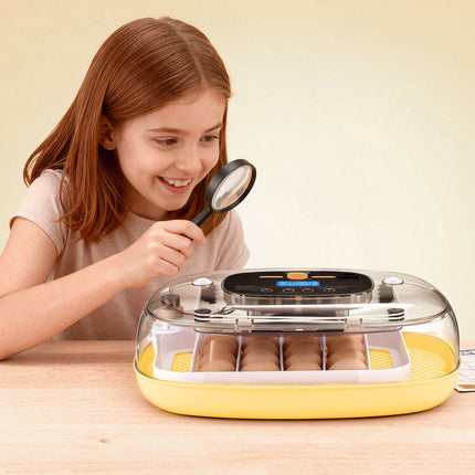 24-Egg Incubator, Auto Turner, LED Candler, Temp Humidity Control